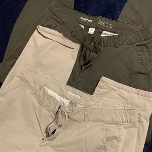 2 pair Sonoma Capri chinos
